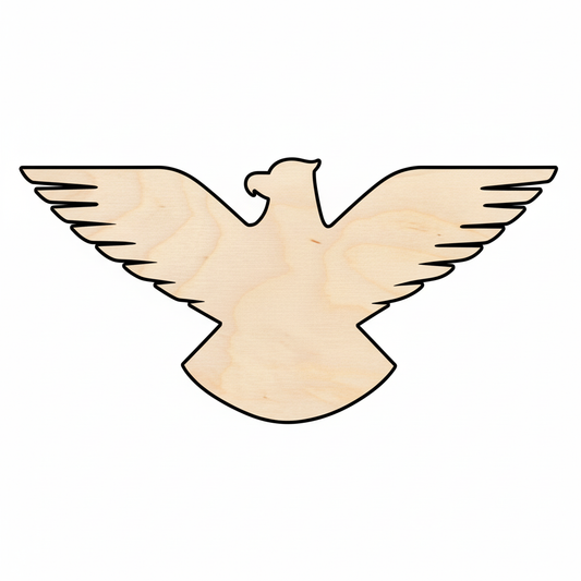 Unfinished Wood Eagle Patriotic Shape - Craft - up to 46" DIY NameSigns.com