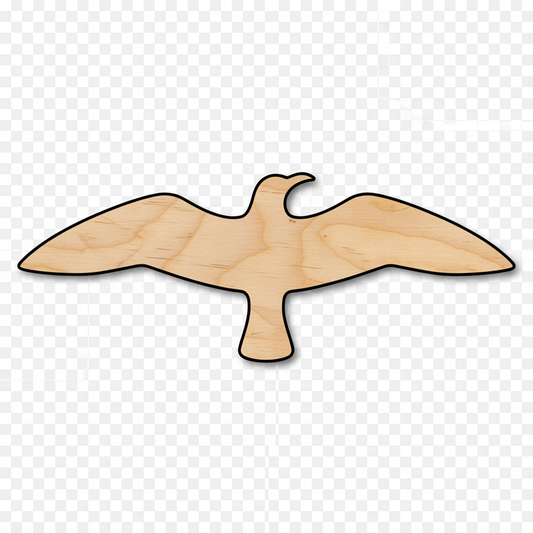 Unfinished Wood Flying Seagull Shape - Animal - Wildlife - Craft - up to 46" DIY NameSigns.com