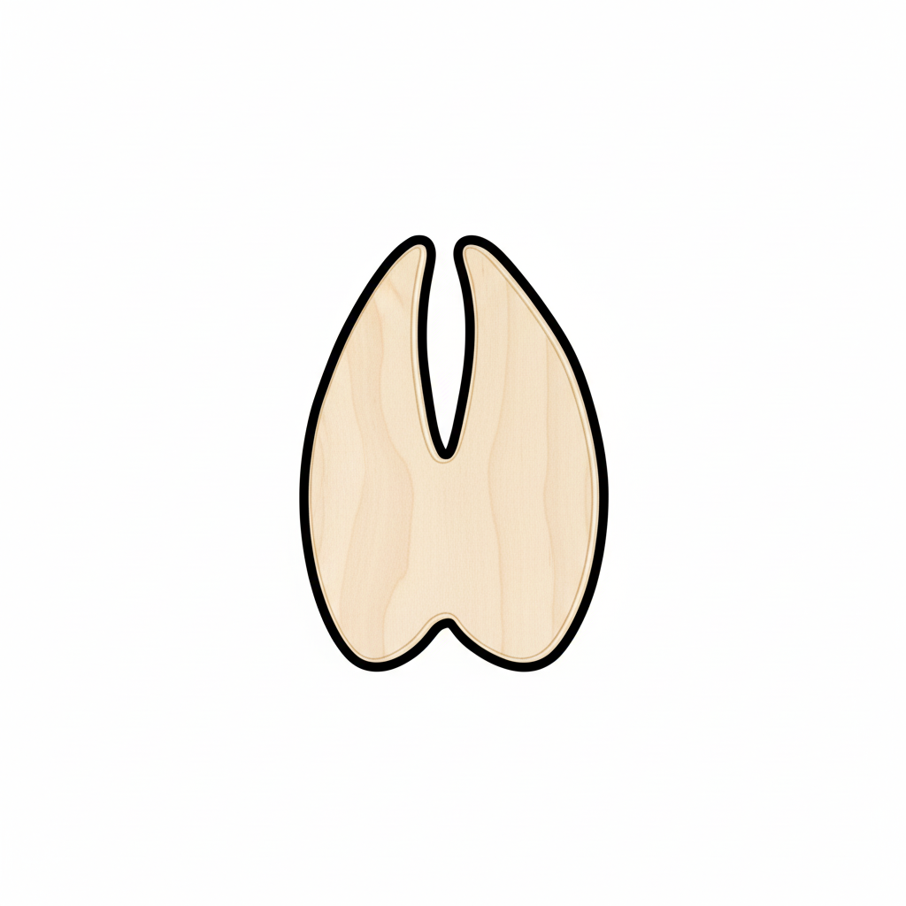 Unfinished Wood Deer Track Foot Print Silhouette - Craft- up to 46" DIY NameSigns.com