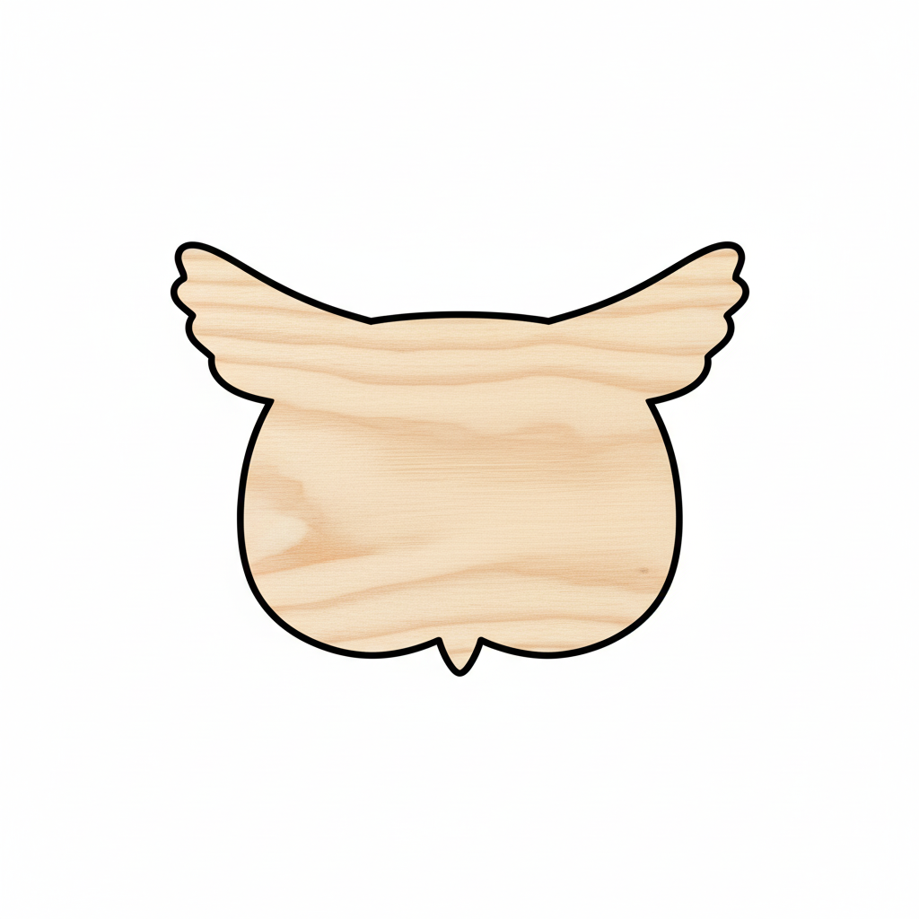 Unfinished Wood Owl Head Shape - Animal - Wildlife - Craft - up to 46" DIY NameSigns.com