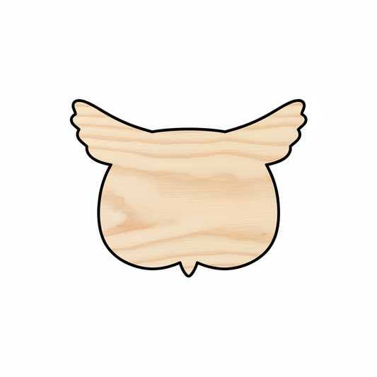 Unfinished Wood Owl Head Shape - Animal - Wildlife - Craft - up to 46" DIY NameSigns.com