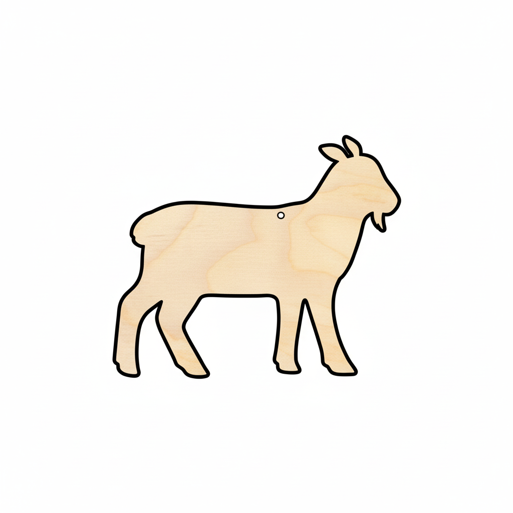 Unfinished Wood Lamb Sheep Shape - Farm Animal - Craft - up to 46" DIY NameSigns.com