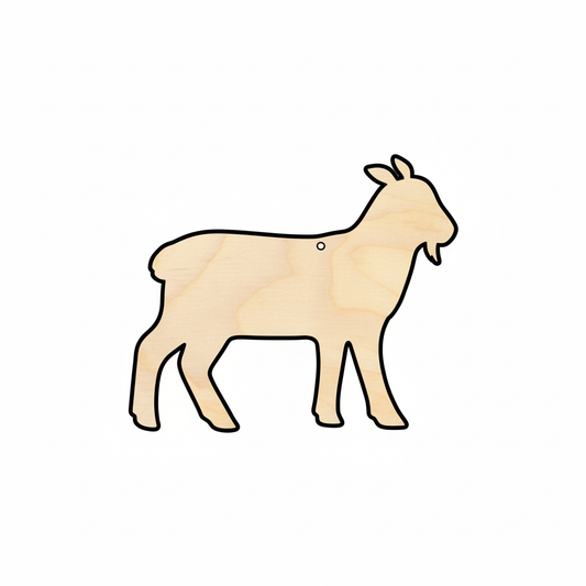 Unfinished Wood Lamb Sheep Shape - Farm Animal - Craft - up to 46" DIY NameSigns.com