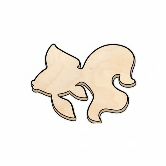 Unfinished Wood Goldfish Shape - Pet - Ocean - Craft - up to 46" DIY NameSigns.com