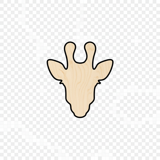 Unfinished Wood Giraffe Head Shape - Animal - Wildlife - Craft - up to 46" DIY NameSigns.com