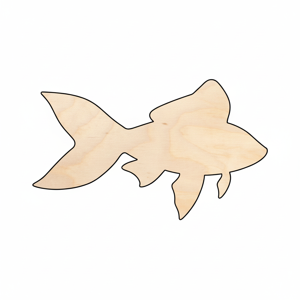 Unfinished Wood Fish Shape - Ocean - Animals - Craft - up to 46" DIY NameSigns.com