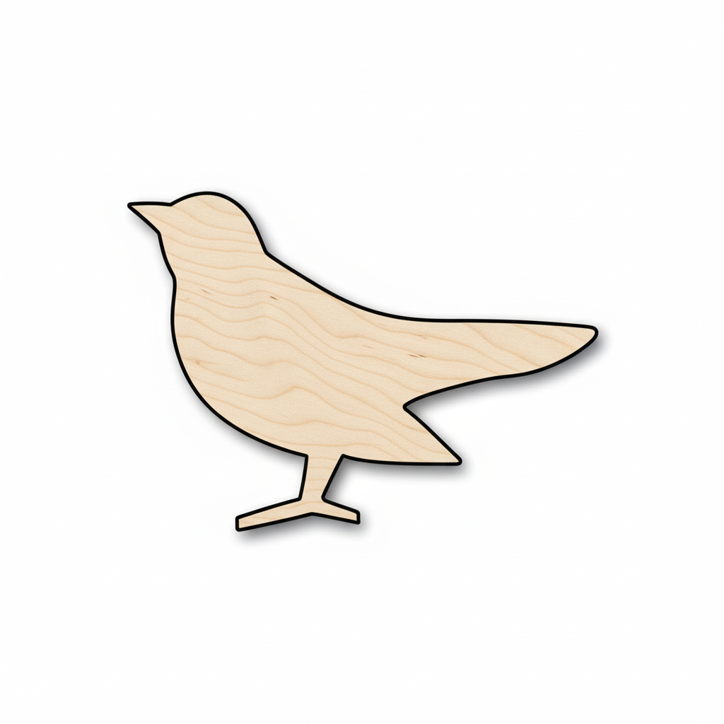 Unfinished Wood Barn Swallow Bird Silhouette - Craft- up to 46" DIY NameSigns.com