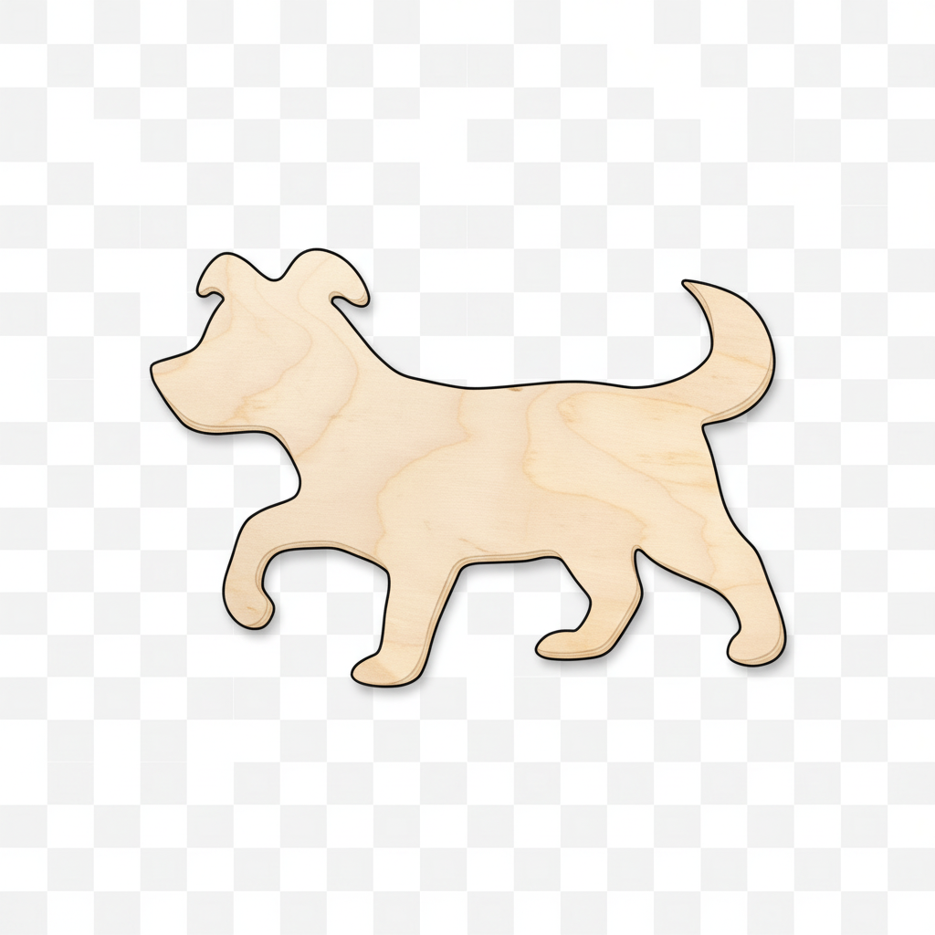 Unfinished Wood Puppy Dog Shape - Animal - Pet - Craft - up to 46" DIY NameSigns.com