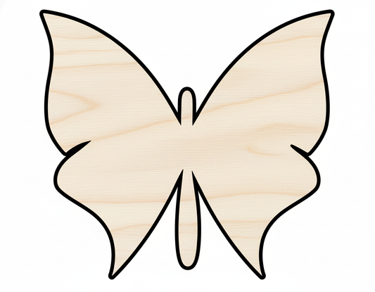 Unfinished Wood Butterfly Silhouette - Animal Craft - up to 46" DIY NameSigns.com