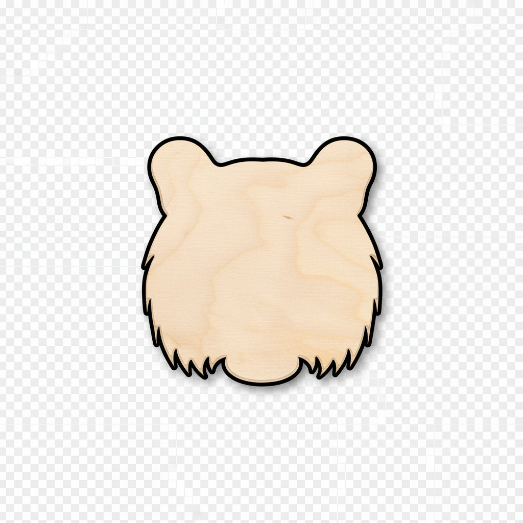 Unfinished Wood Tiger Head Shape - Animal - Wildlife - Craft - up to 46" DIY NameSigns.com