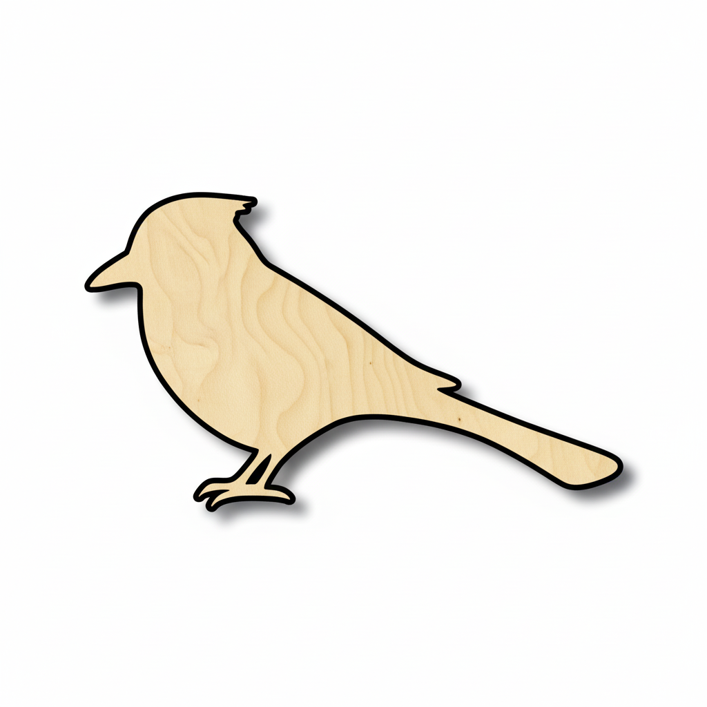 Unfinished Wood Bluebird Blue Jay Shape - Animal - Wildlife - Craft - up to 46" DIY NameSigns.com