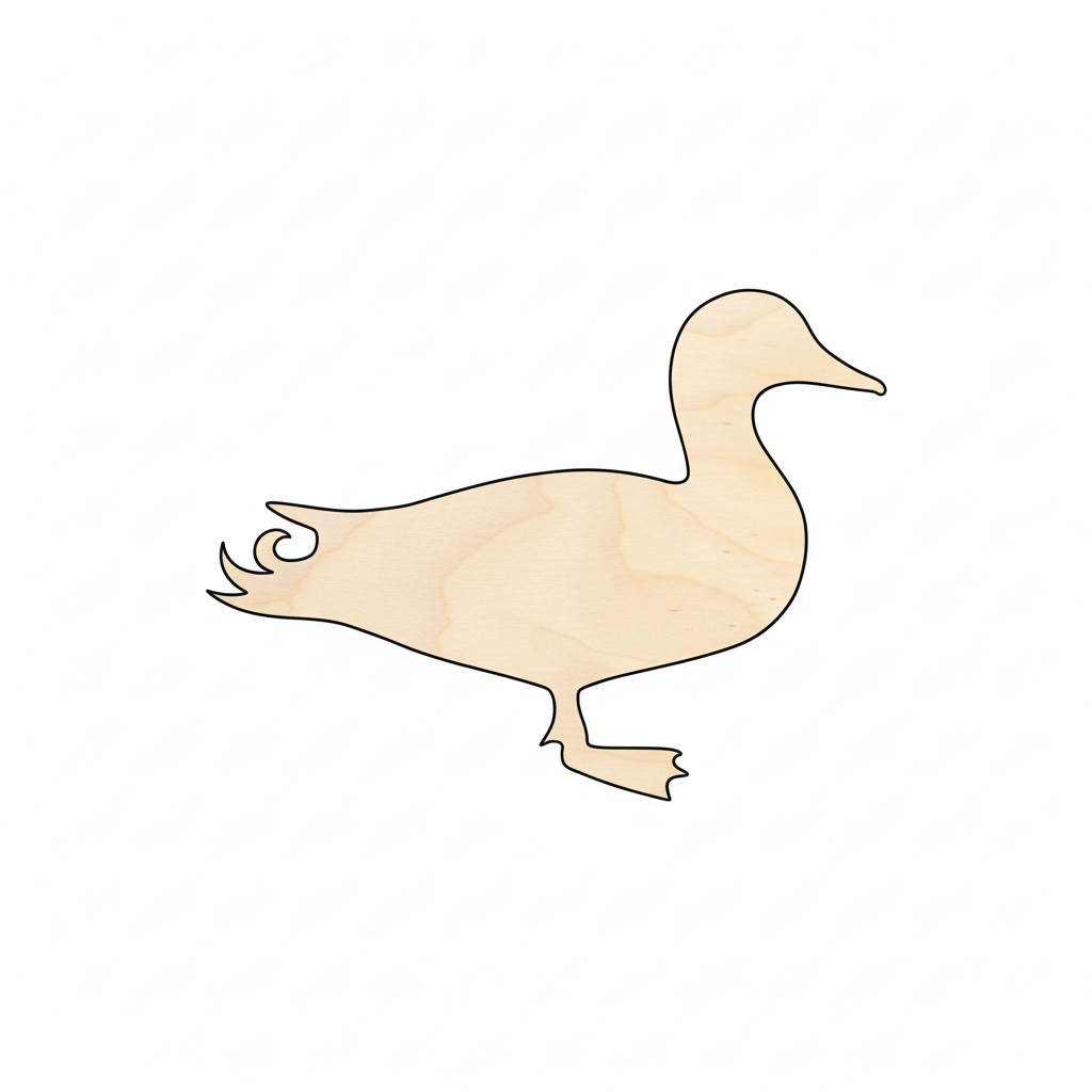 Unfinished Wood Mallard Duck Shape - Animal - Wildlife - Craft - up to 46" DIY NameSigns.com