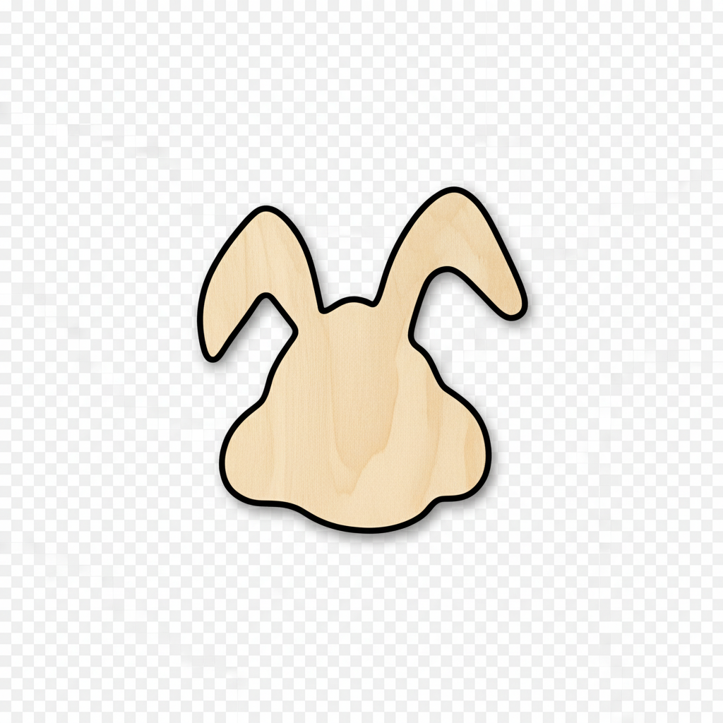 Unfinished Wood Easter Bunny Silhouette - Craft- up to 46" DIY NameSigns.com