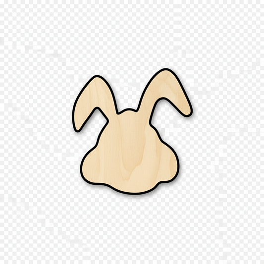 Unfinished Wood Easter Bunny Silhouette - Craft- up to 46" DIY NameSigns.com