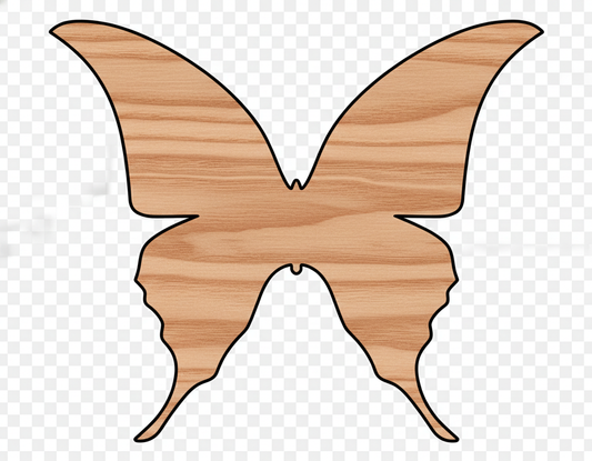 Unfinished Wood Butterfly Shape - Wildlife Craft - up to 46" DIY NameSigns.com