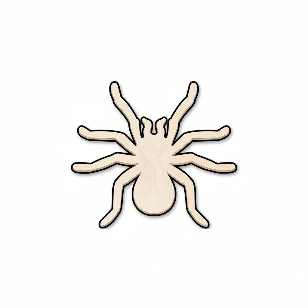 Unfinished Wood Tarantula Shape - Insect - Animal - Wildlife - Craft - up to 46" DIY NameSigns.com