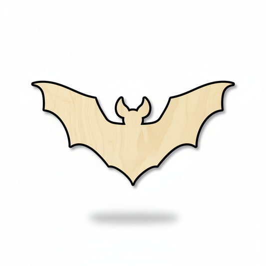 Unfinished Wood Bat Shape - Animal - Wildlife - Craft - up to 46" DIY NameSigns.com