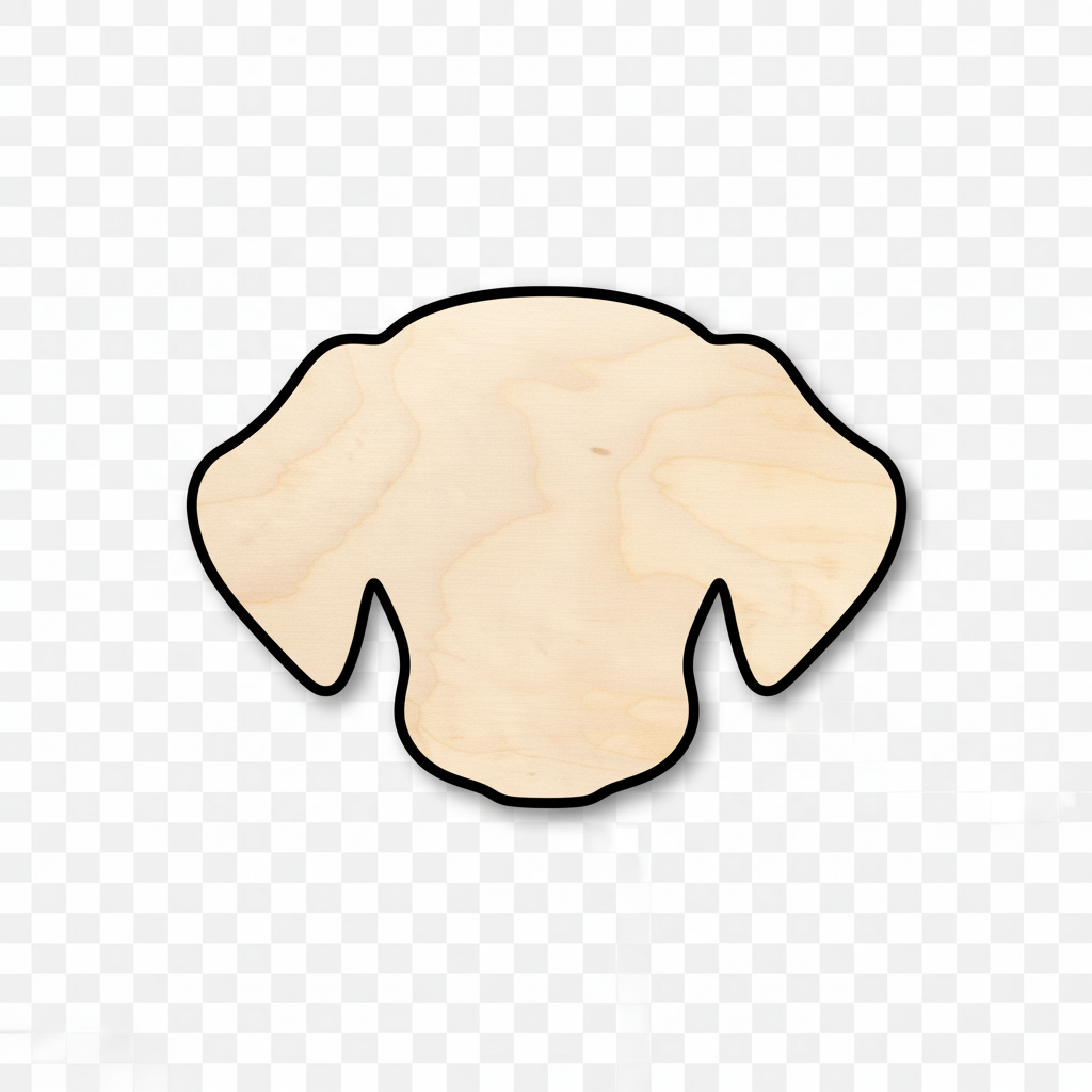 Unfinished Wood Dog Head Shape - Animal - Pet - Craft - up to 46" DIY NameSigns.com