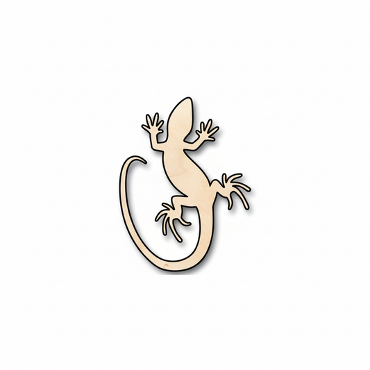 Unfinished Wood Lizard Shape - Animal - Craft - up to 46" DIY NameSigns.com