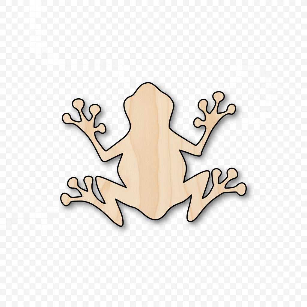 Unfinished Wood Tree Frog Silhouette - Craft- up to 46" DIY NameSigns.com