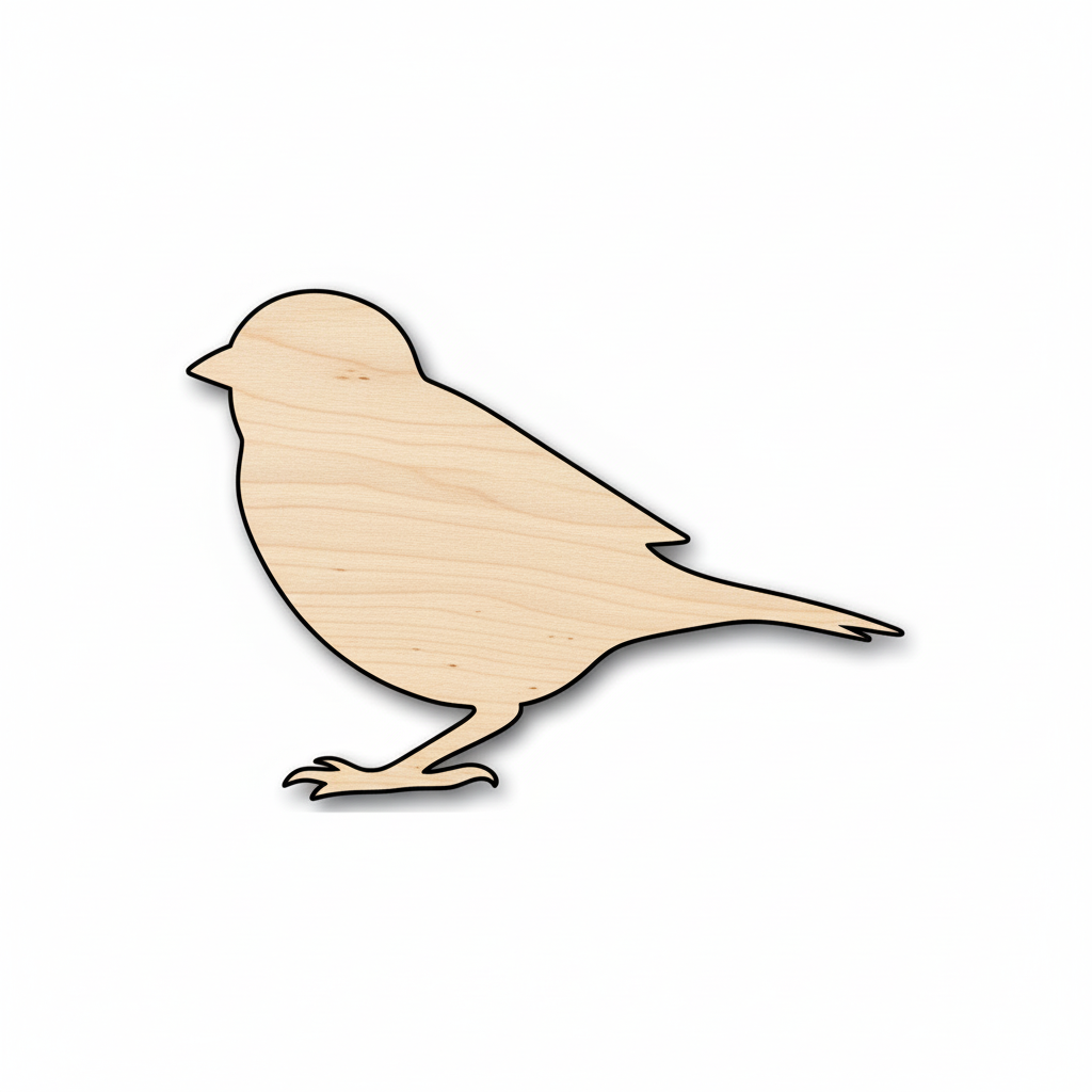 Unfinished Wood Sparrow Shape - Animal - Bird - Wildlife - Craft - up to 46" DIY NameSigns.com