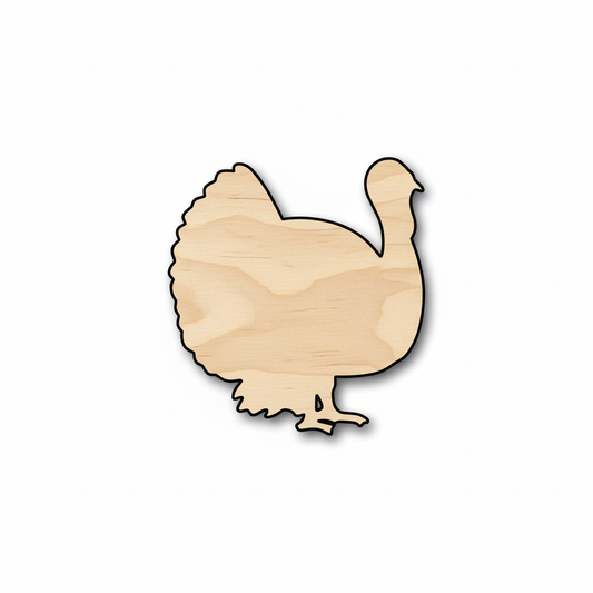 Unfinished Wood Turkey Shape - Craft - up to 46" DIY NameSigns.com