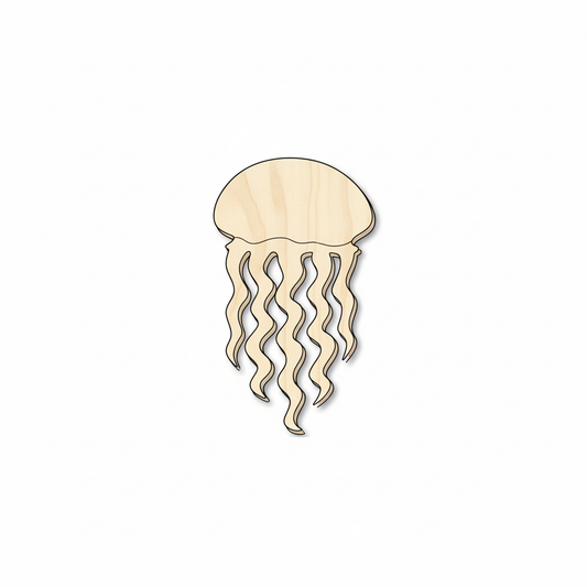 Unfinished Wood Jellyfish Shape - Ocean - Craft - up to 46" DIY NameSigns.com