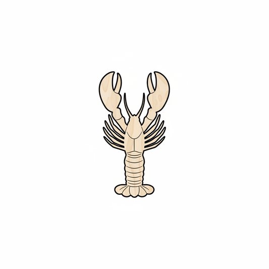 Unfinished Wood Lobster Shape - Ocean - Nursery - Craft - up to 46" DIY NameSigns.com