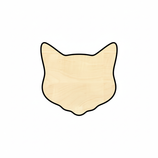 Unfinished Wood Cat Head Shape - Animal - Pet - Craft - up to 46" DIY NameSigns.com