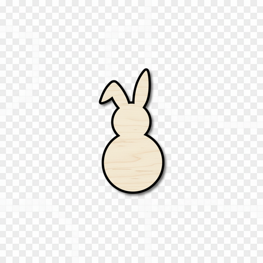 Unfinished Wood Easter Bunny Silhouette - Craft- up to 46" DIY NameSigns.com