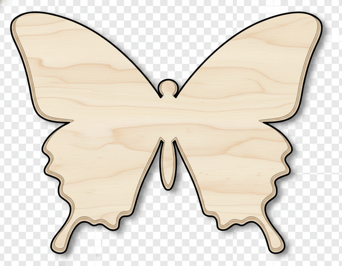 Unfinished Wood Butterfly | Insect | Animal | Wildlife | Craft Cutout | up to 46" DIY NameSigns.com