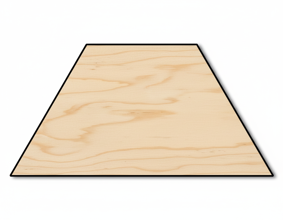 Wood Trapezoid Shape - Craft - NameSigns.com