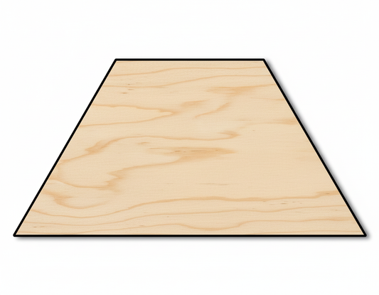 Wood Trapezoid Shape - Craft - NameSigns.com
