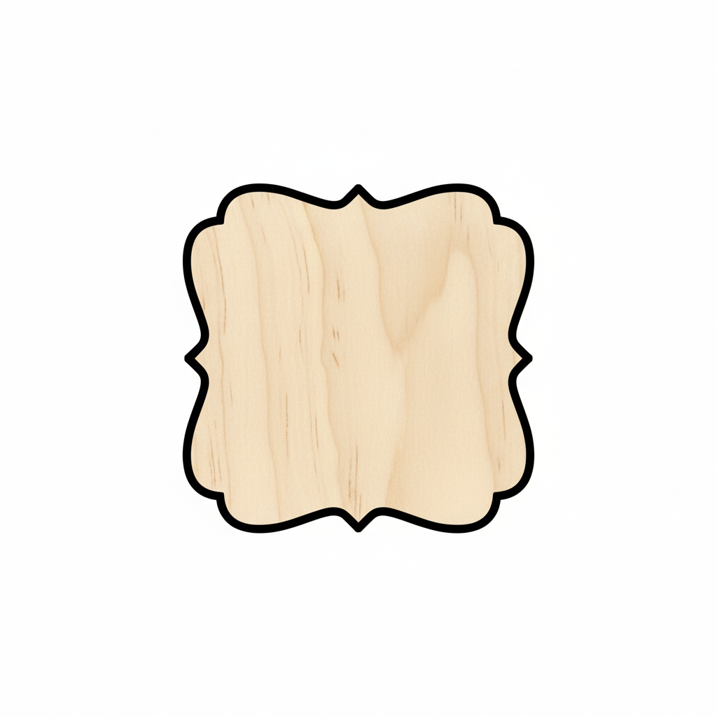 Wood Fancy Award Craft Plaque Silhouette - Craft- NameSigns.com