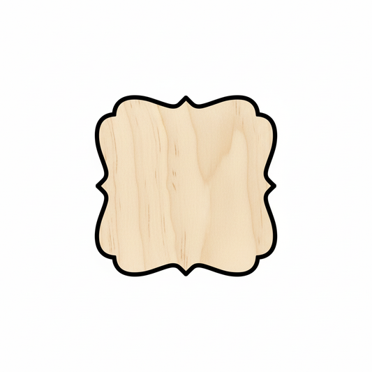 Wood Fancy Award Craft Plaque Silhouette - Craft- NameSigns.com