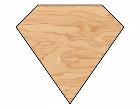 Wood Diamond Shape DIY Craft Cutout Up to 36" NameSigns.com
