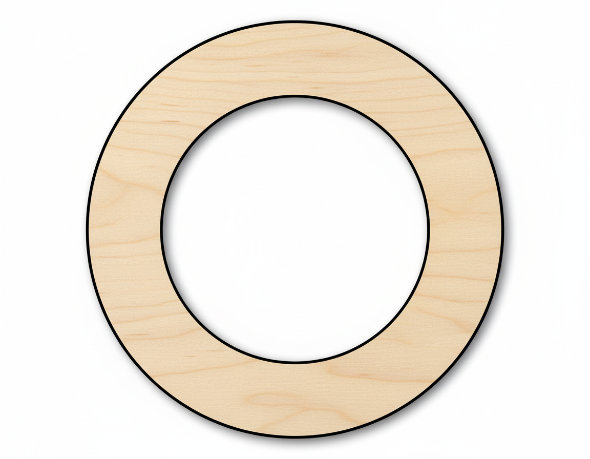 Wood Wreath Blank Shape Craft Cutout NameSigns.com