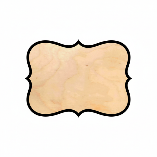 Wood Fancy Award Craft Plaque Silhouette - Craft- NameSigns.com