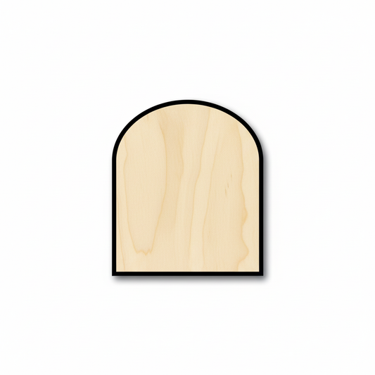 Wood Arch Shape - Craft - NameSigns.com