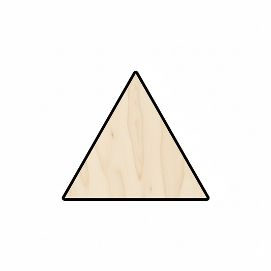 Wood Triangle Shape - Craft - NameSigns.com