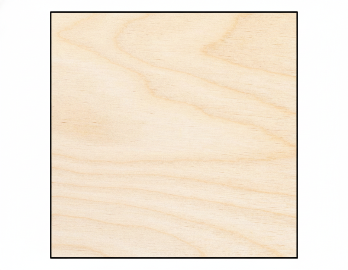 Wood Square Shape Wood Canvas Craft Base DIY Craft Cutout Up to 36" NameSigns.com