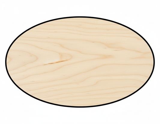 Wood Oval Shape - Craft - NameSigns.com
