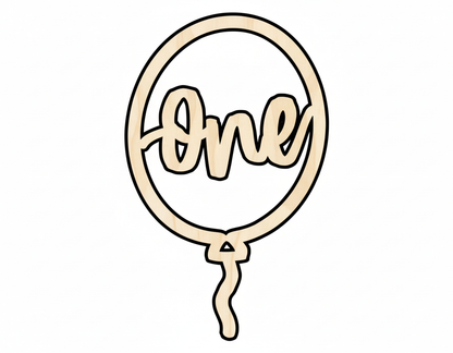 Unfinished Balloon Shape – Custom Wood Balloon Cutout | DIY Craft Project Supplies NameSigns.com