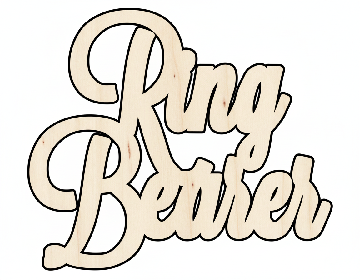 Unfinished Wood Shape | Ring Bearer Cutout - Baltic Birch Plywood Craft Supplies NameSigns.com