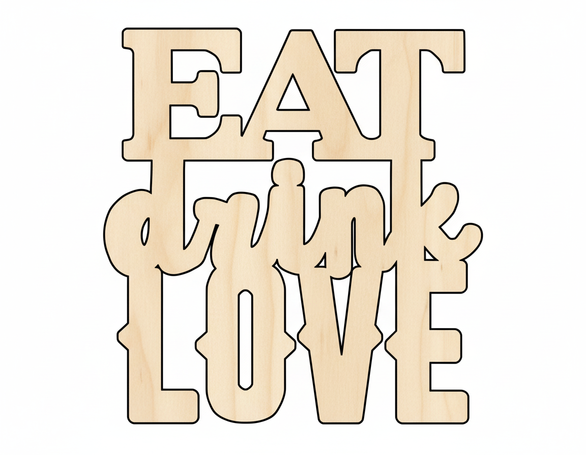 Unfinished Wood Cutout - Large DIY Wood Craft Shapes | Paintable Baltic Birch Plywood NameSigns.com