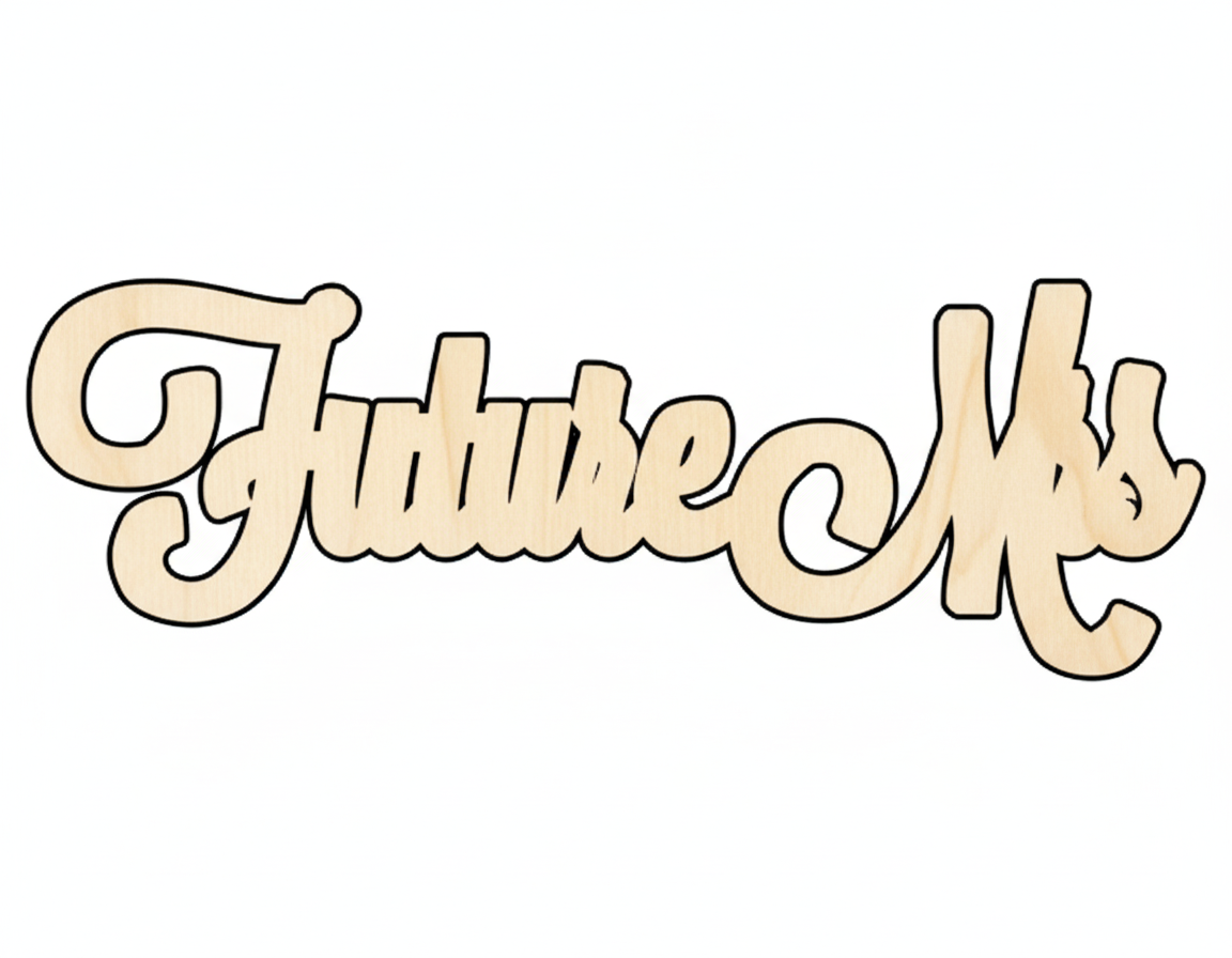 Unfinished Wood Craft - DIY Wedding Decor | Natural Birch Plywood Cutouts Up to 46" NameSigns.com