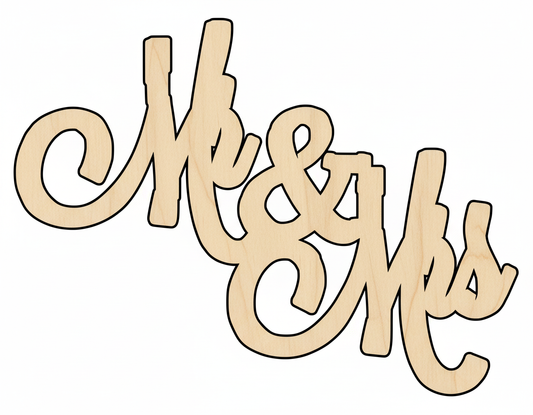 Unfinished Wood Sign - DIY Wedding Craft | Custom Wood Shapes | Baltic Birch Plywood NameSigns.com