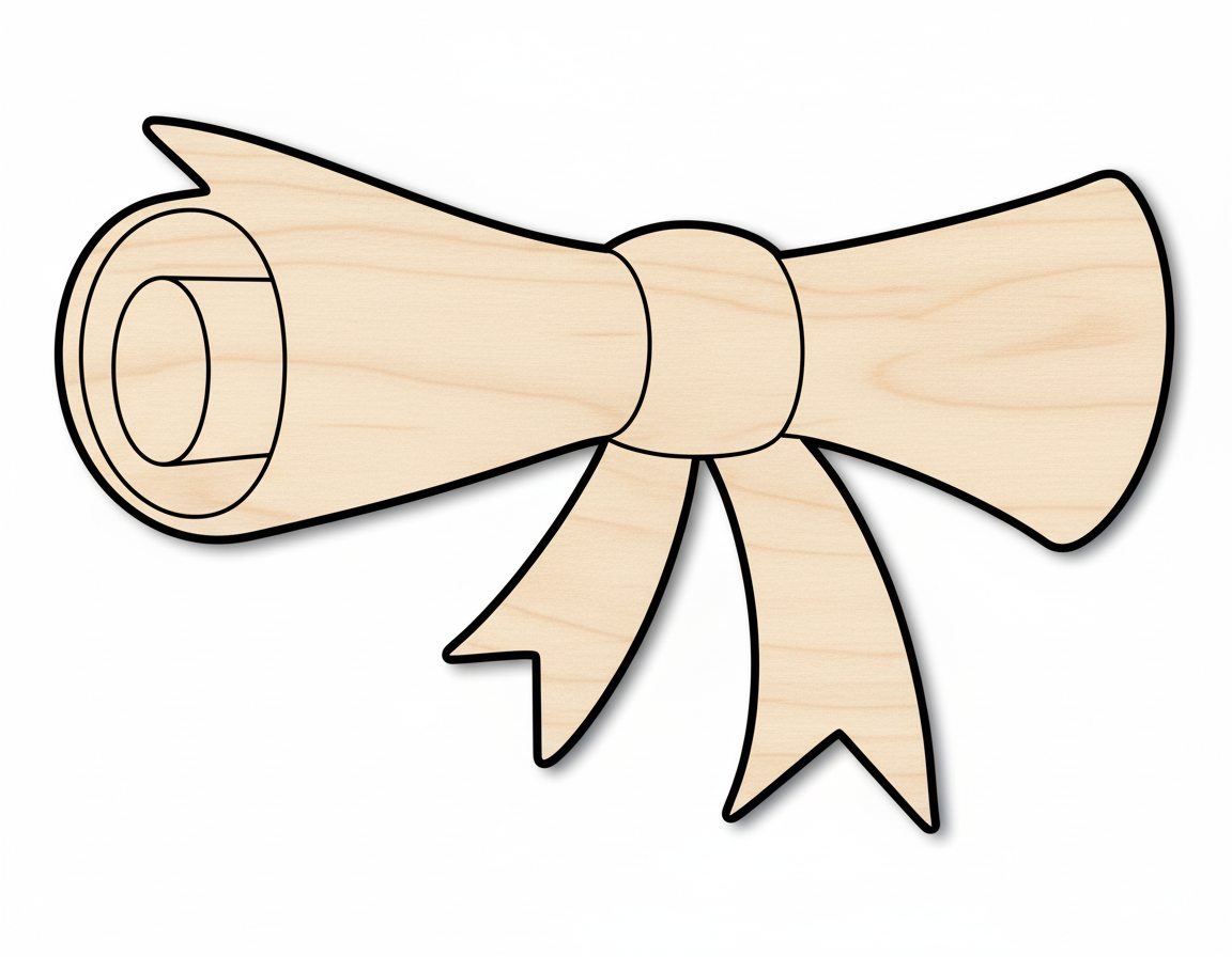 Diploma Shape  Wood Graduation Craft NameSigns.com