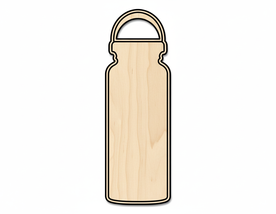 Travel Bottle Silhouette DIY Craft Cutout NameSigns.com