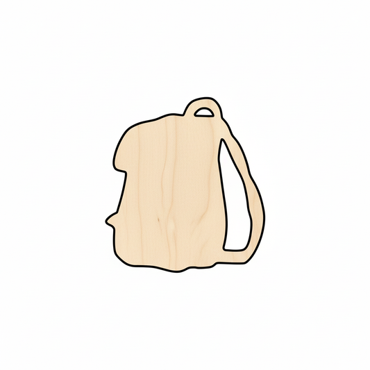 Wood Backpack Shape - Craft - NameSigns.com